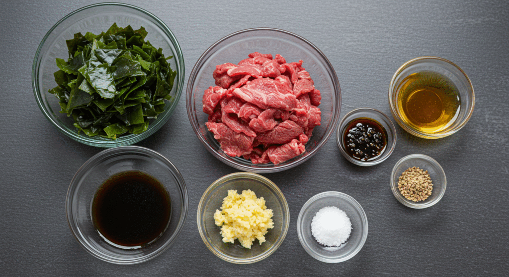 miyeok-guk ingredients