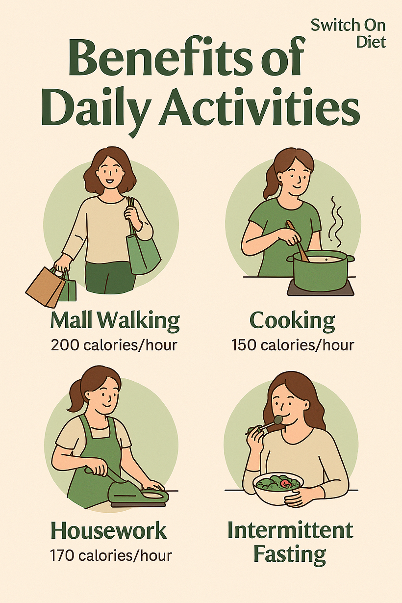 switch on diet with moving and walking
