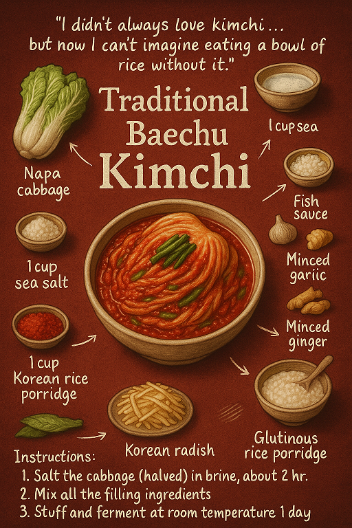 traditional korean Kimchi Recipe